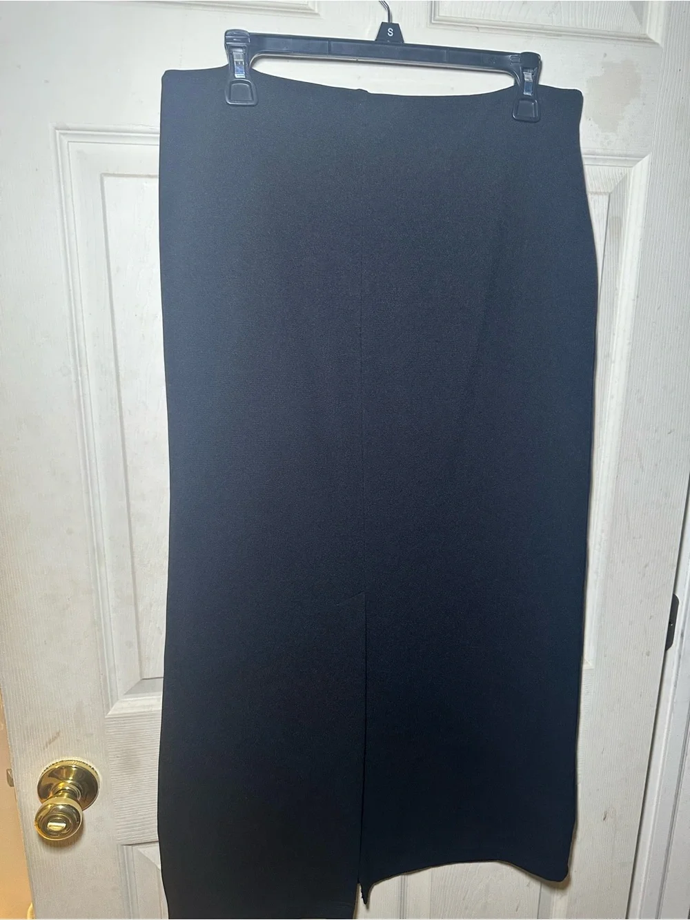 Vintage Studio Classic Black Pencil Skirt with Subtle Metal Accent - Picture 3 of 9